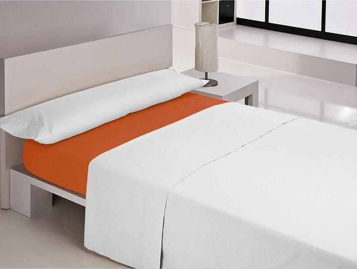 Image du produit Happy Home Spannbetttuch MIX COLORS Orange Doppelmatratze 150 x 200 + 30 cm (150 x 200 cm)