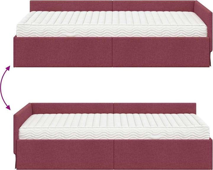 Image du produit vidaXL Eckbettgestell (80 x 200 cm)