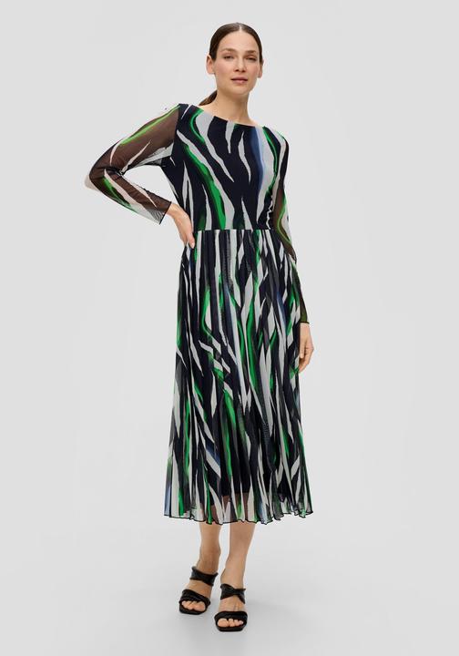 Image du produit s.Oliver Kleid Mesh-Kleid mit Plisseefalten (34)