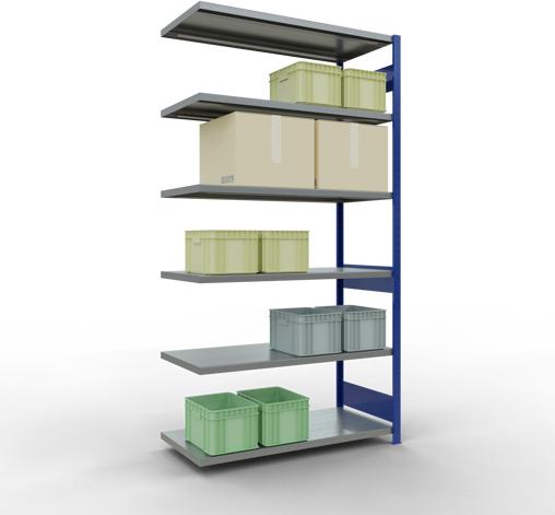 Actual product image Schulte Lagertechnik MULTIplus250 boltless add-on bay system with length bolts