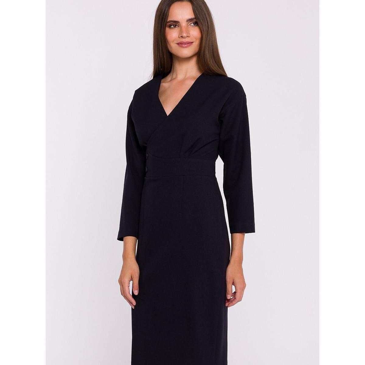 Stylove, Damen, Kleider, Alltagskleid, Schwarz, (XXL)