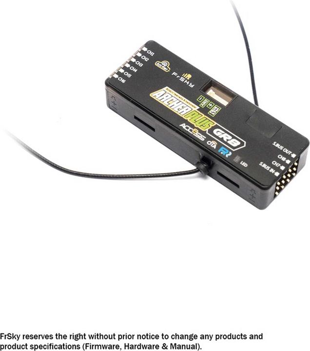 Immagine prodotto FrSky Ricevitore Archer Plus GR8 2.4Ghz