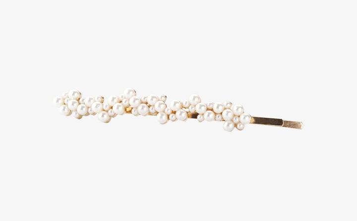 Actual product image Corinne World - Hair Slider Pearls Gold