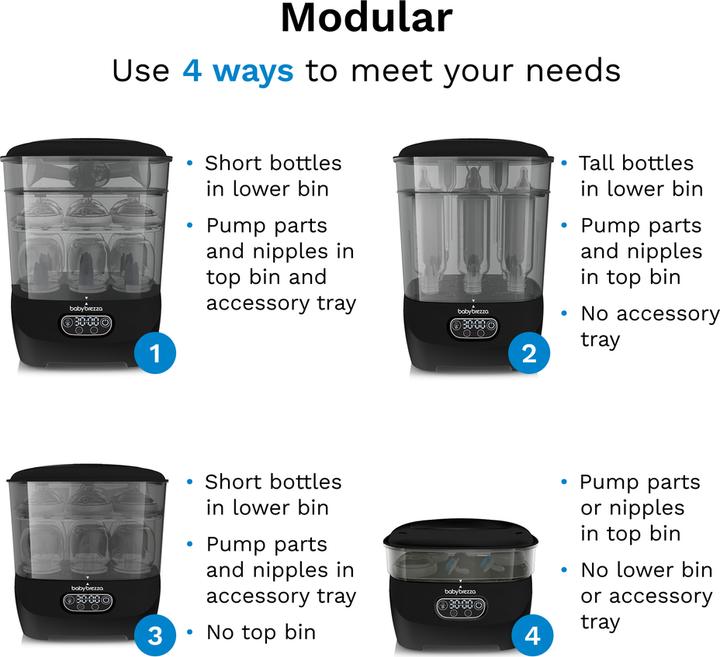 Actual product image Baby Brezza - Sterilizer Dryer Advanced Black (BRZ0172)