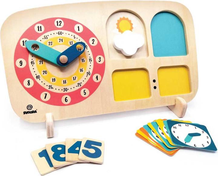 Produktbild Svoora Montessori Lernuhr aus Holz
