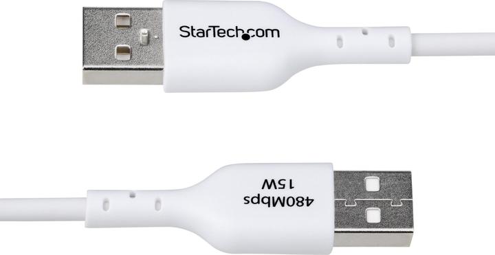 Produktbild StarTech Cable USB-A to USB-C 1m White (1 m, USB 2.0, 15 W)