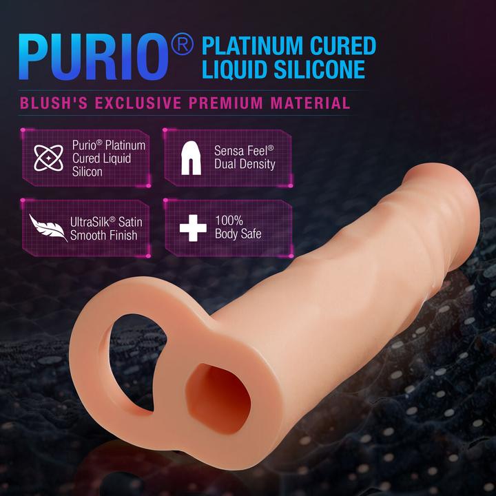 Productafbeelding Blush performance plus 2.5 inch silicone penis xtender beige
