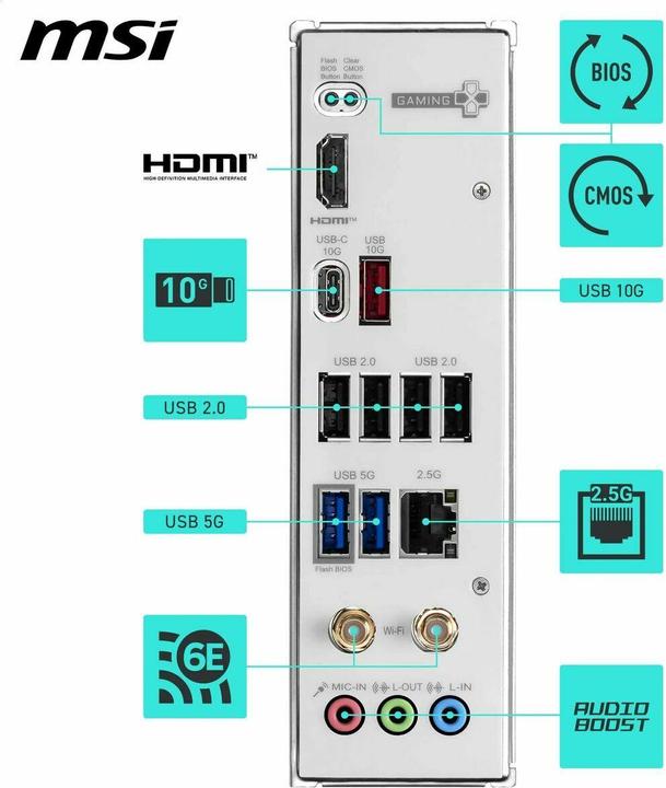 Productafbeelding MSI B840M Gaming Plus WIFI6E (AM5, AMD B840, mATX)