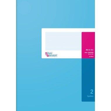 Immagine prodotto König & Ebhardt Libro a colonne DIN A4 azzurro/magenta 2 colonne 40 fogli (80 g/m², A4)