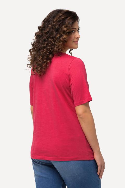 Produktbild Ulla Popken T-Shirt, Pailletten, Classic, V-Ausschnitt, Halbarm (46, 48)