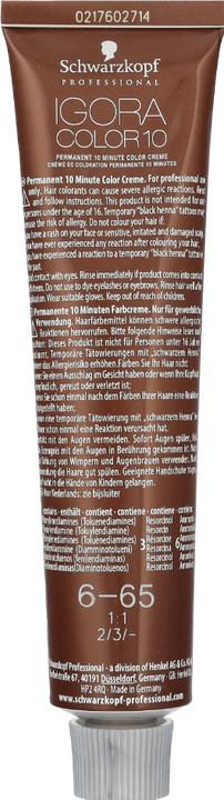 Produktbild Schwarzkopf Professional Igora Color10 Haarfarbe (6-65 Dunkelblond Schoko Gold)