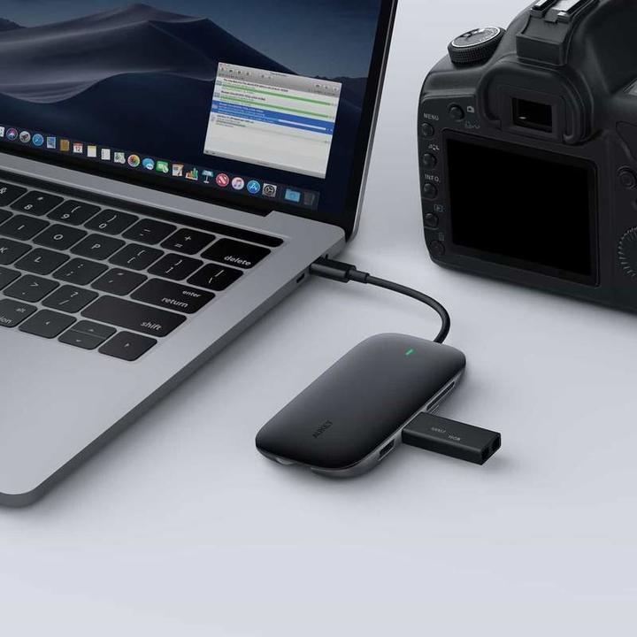 Image du produit Aukey I/O-HUB USB3 3PORT CB-C71/LLTSN1001018 (USB-C, 8 Ports)