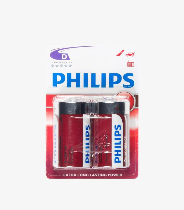 Produktbild Philips Power Alkaline (2 Stk., D)