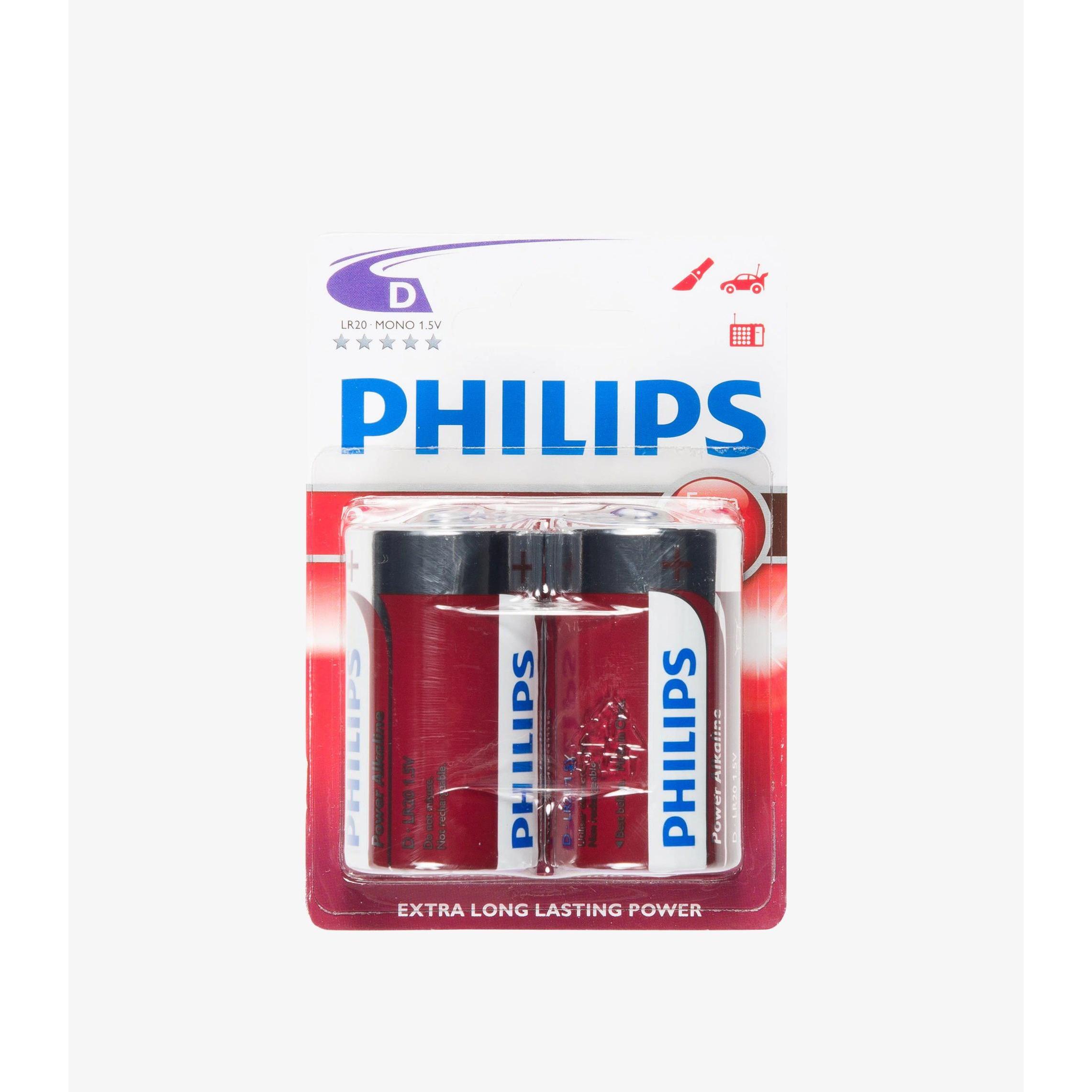 Thumbnail - Philips Power Alkaline (2 Stk., D), Batterien + Akkus