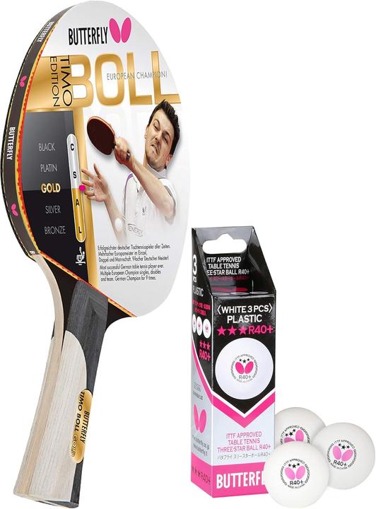 Produktbild Butterfly Timo Boll Gold Tischtennisschlägerset