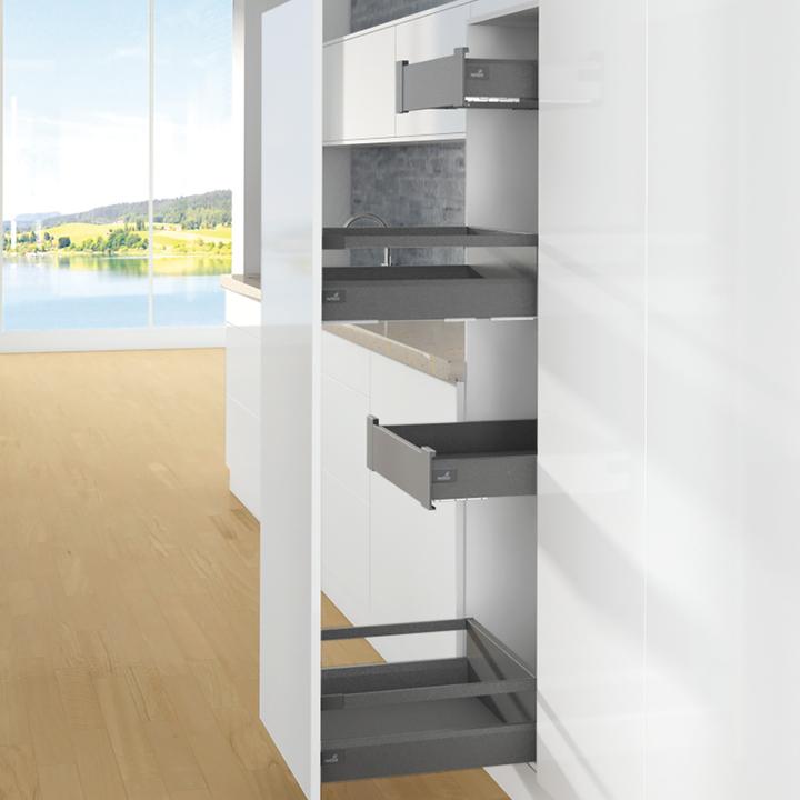 Produktbild Hettich Schubkasten Zargen ArciTech, anthrazit
