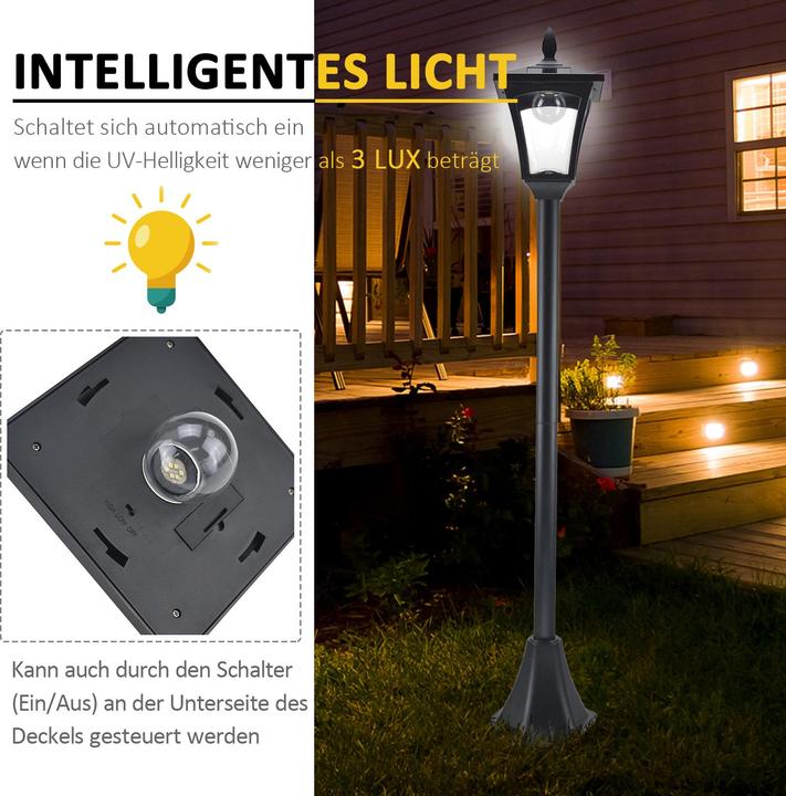 Produktbild Outsunny Gartenlaterne (40 lm, IP44)