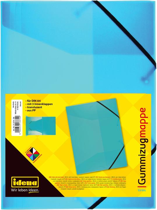 Image du produit Idena Chemise A4 PP avec élastique turquoise (A4, 1x)