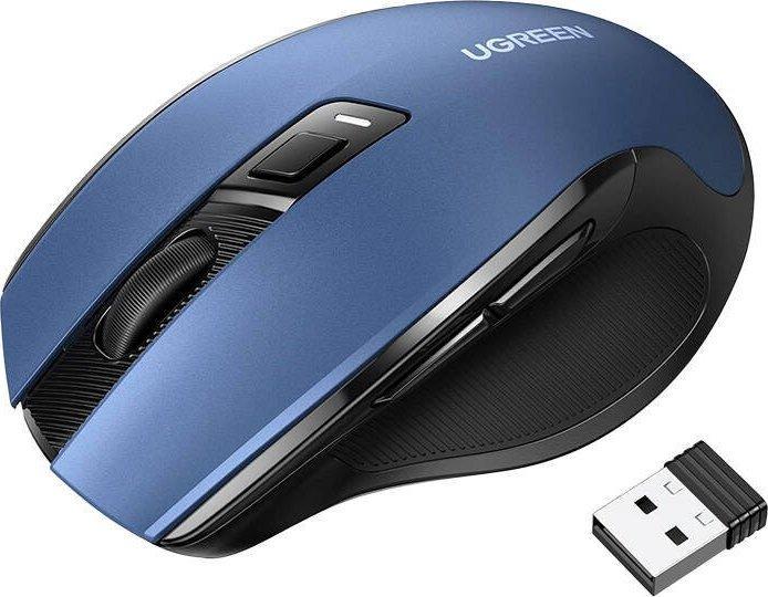 Image du produit Ugreen Bezprzewodowa mysz MU006 2.4 GHz + Bluetooth 5.0 (granatowa) (Sans fil, Filaire)
