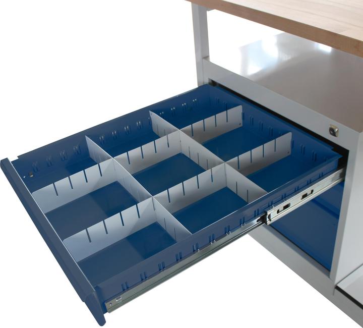Actual product image ADB Table trolley Workbench with perforated panel 130cm (60 cm, 130 cm)