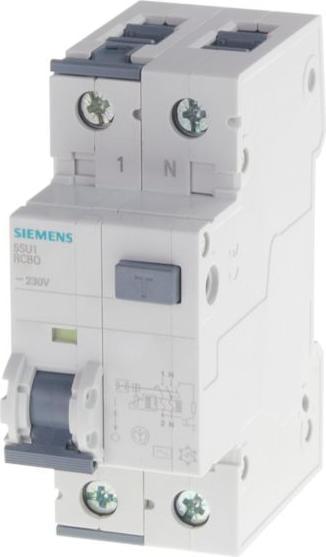Image du produit Siemens RCBO type A 30mA, 10kA, 1+N-pole C 8A