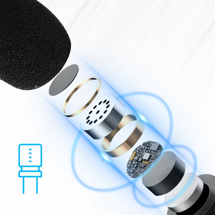 Image du produit Puluz Microphone cravate avec connecteur USB-C