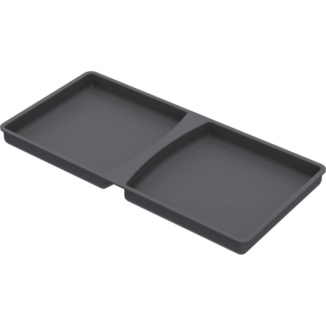 Hettich Deckel 11 l, anthrazit, 152 x 304 x 21, Abfalleimer, Grau