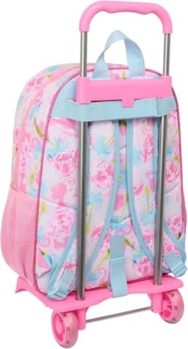Produktbild Barbie School Rucksack with Wheels Painterly Pink Sky blue 33 x 42 x 14 cm