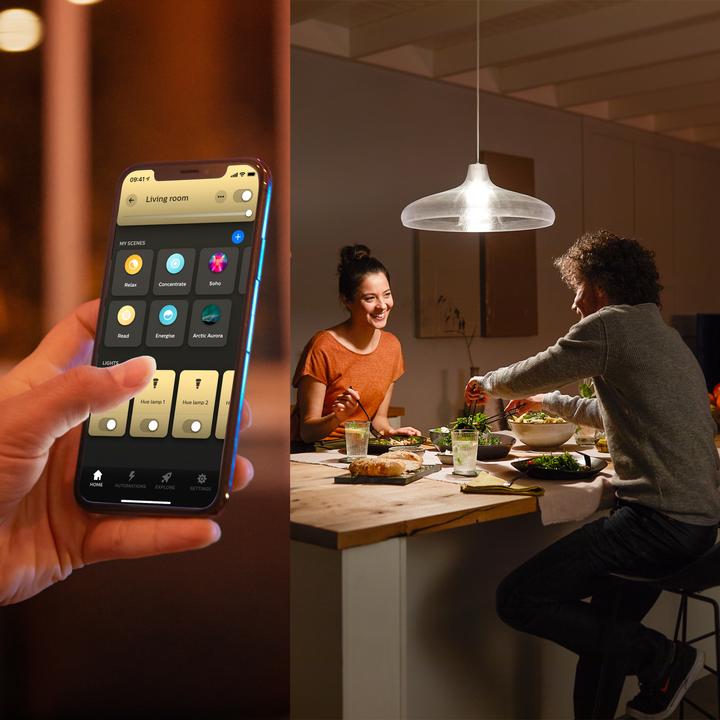 Produktbild Philips Hue White BT (E27, 9.50 W, 806 lm, 2 x, F)