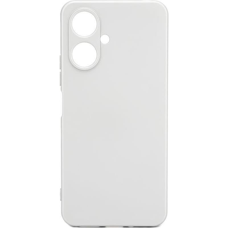 iLike Custodia in silicone per Poco M6 Nano (Xiaomi Poco M6), Cover smartphone, Argento