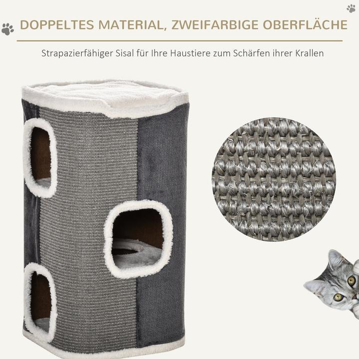Immagine prodotto Jamb Tiragraffi per gatti (74 cm, Grigio, Bianco)