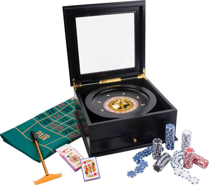 Produktbild Mattel set luxe, compleet. Verpakt in luxe houten koffer