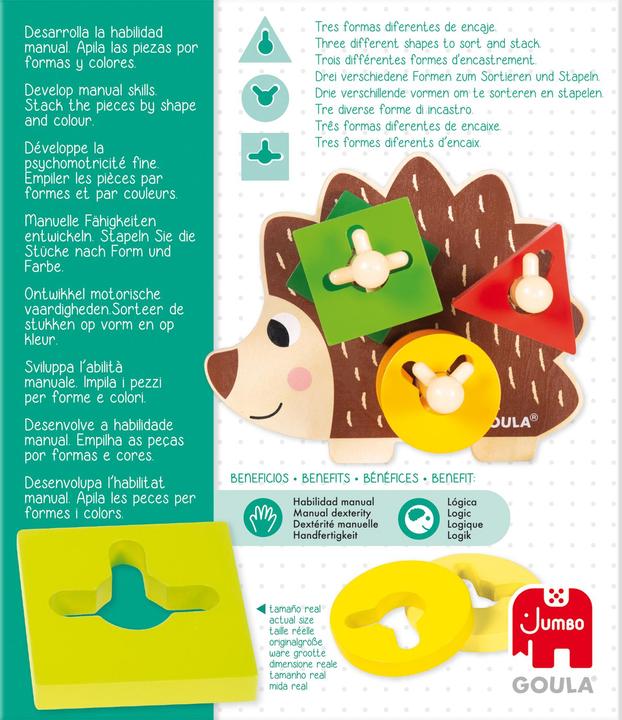 Actual product image Goula Stacking hedgehog