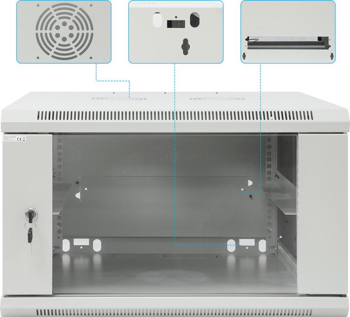 Actual product image Intellinet 19" wall distributor (6 RU, 19 inch rack)