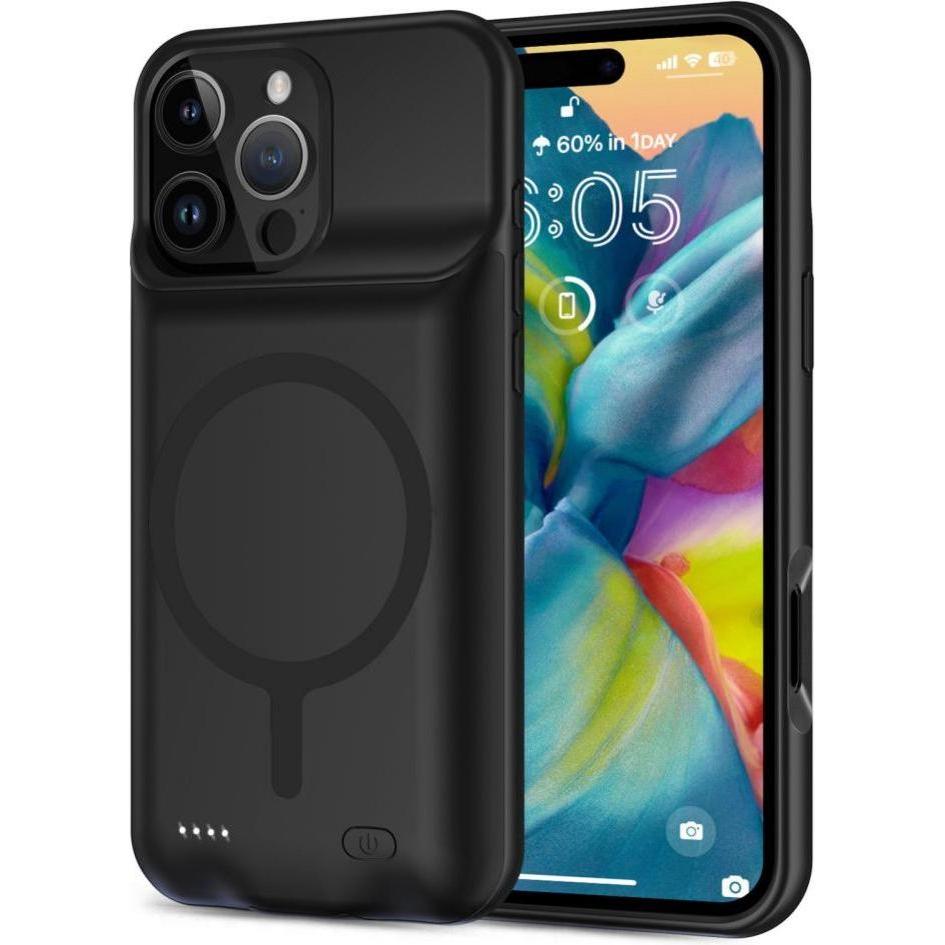Tech-Protect Powercase (Apple iPhone 16 Pro Max), Smartphone Hülle, Schwarz