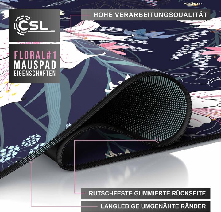 Immagine prodotto CSL Tappetino per mouse da gioco, tappetino per mouse XXL 900 x 400 mm con struttura in microfibra (XXL)