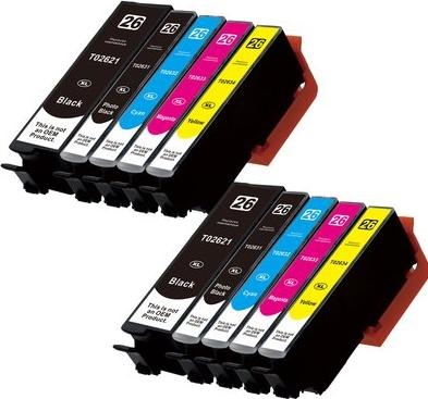 Actual product image Hermex Compatible Ink Cartridge XL for Epson Expression Premium XP-710 (M, Y, FC, PBK, C)