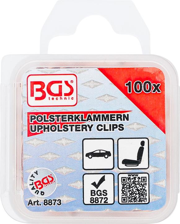 Actual product image BGS Upholstery Clips 100 pcs. (100 Sheets)