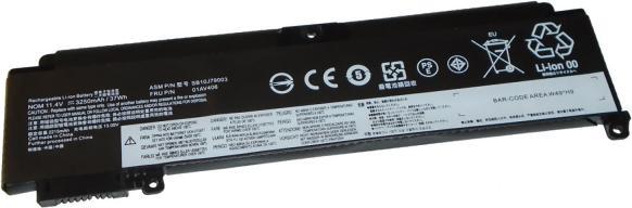 Actual product image V7 Laptop Battery (equivalent to: Lenovo 01AV405, Lenovo 00HW024, Lenovo 00HW025, Lenovo 01AV406) (3 Cells, 2270 mAh)