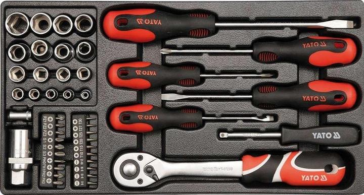 Actual product image Yato TOOL BOX W. TOOLS 80PCS (80 pieces)