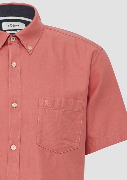 Immagine prodotto S.Oliver Hemd Regular Fit: Kurzarm-Hemd aus Lyocellmix mit Button-Down-Kragen (S)