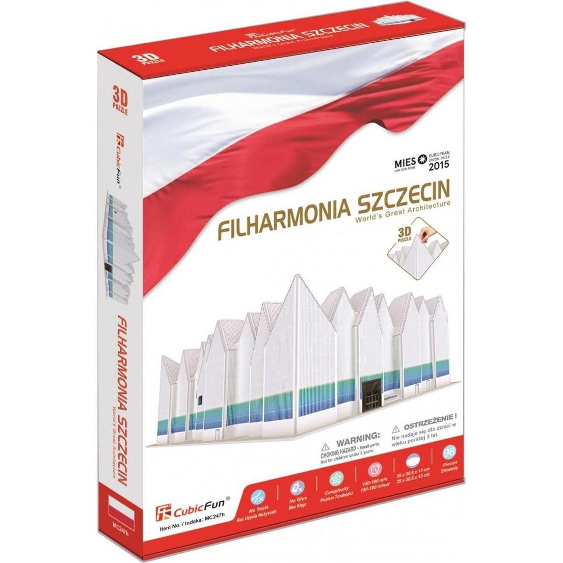 Thumbnail - Cubicfun Puzzle 3D Szczecin Philharmonic (98 Teile)
