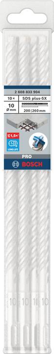 Actual product image Bosch Professional Zubehör PRO SDS plus-5X hammer drill bit, 10 x 200 x 260 mm (10 millimetres)