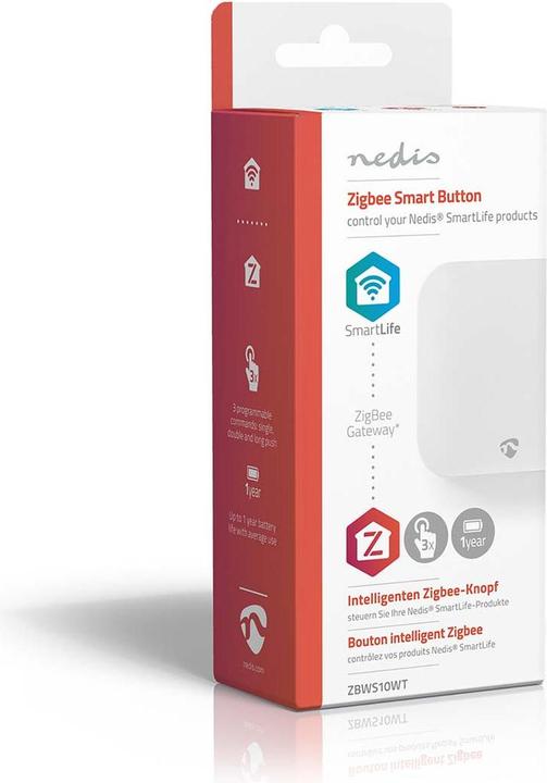 Immagine prodotto Nedis Interruttore da parete SmartLife Zigbee 3.0 da parete Android/IOS in plastica bianco