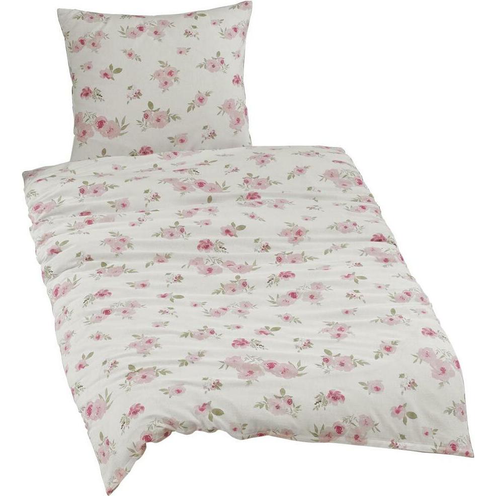 Traumschlaf, Bettwäsche, Rose (Bettwäsche Set, 200 x 200 cm, 70 x 90 cm)