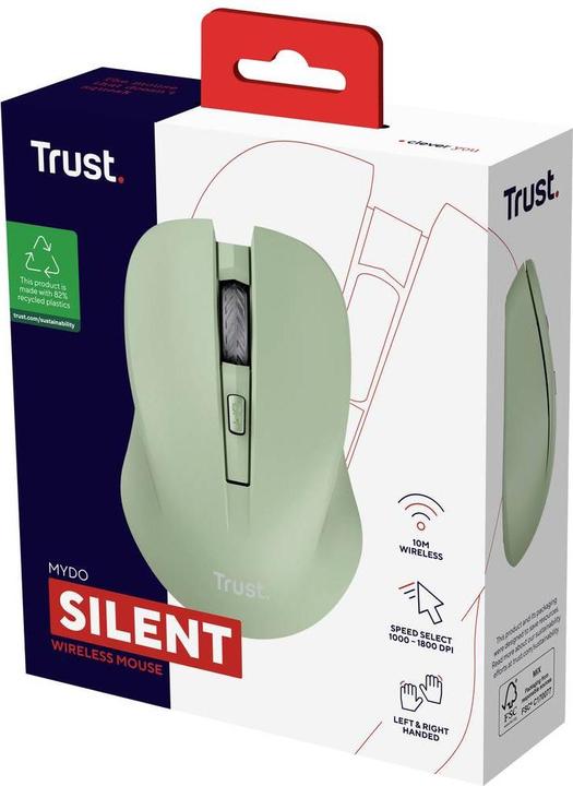 Actual product image Trust Mydo Silent Wireless Mouse Gree (Wireless)