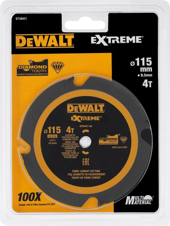 Actual product image DeWalt Tungsten carbide circular saw blade, Ø 115mm, 1 piece