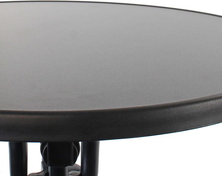 Image du produit Wiltec Toboli table de bistrot pliante noire Ø 70 cm table haute table de bar table de fête ronde