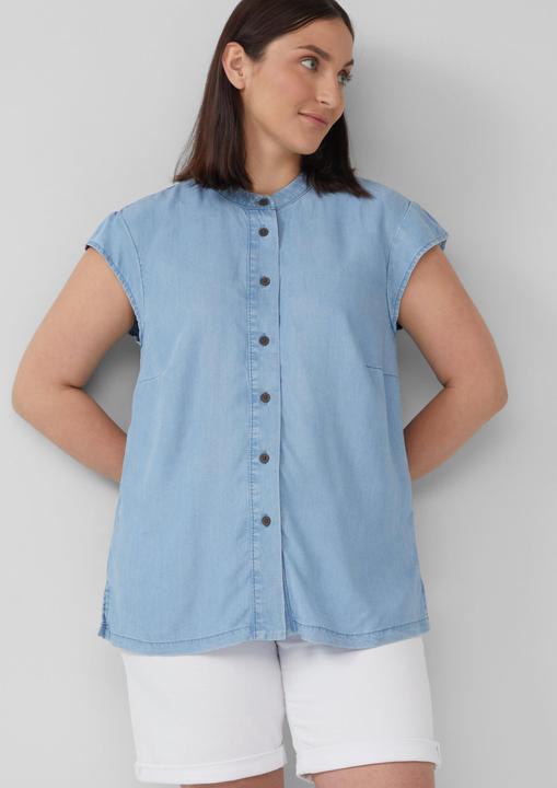 Produktbild S.Oliver Bluse Lyocellbluse mit Flügelärmeln (54)