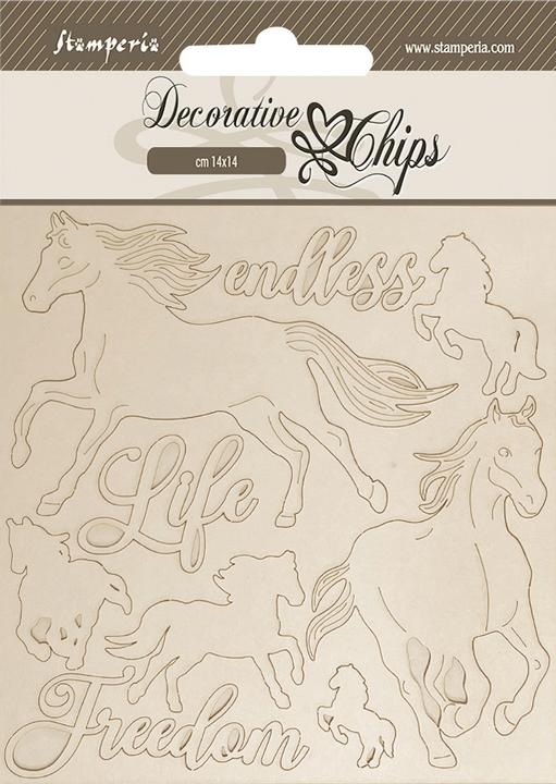 Actual product image Stamperia Deko-Elemente "Silent Sea - Horses"